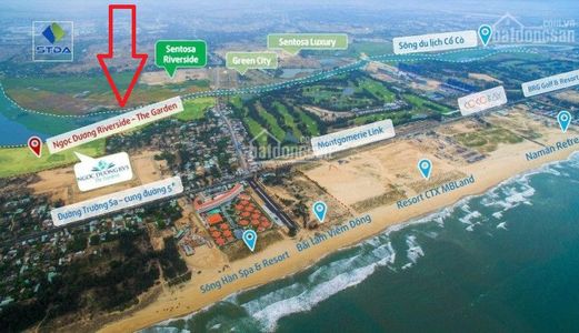  Lô 2 Mặt Tiền View Sông Cổ Cò, Đường 20,5m, Đã Có Sổ Đỏ