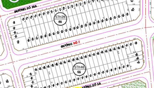 Bán Block STH26, DTH46, Đường Số 7, DA Lê Hồng Phong 2.