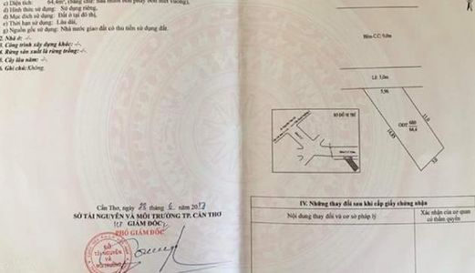 Bán Nền Mặt Tiền Lộ Ngân Hàng, P. An Khánh, Q. Ninh Kiều.