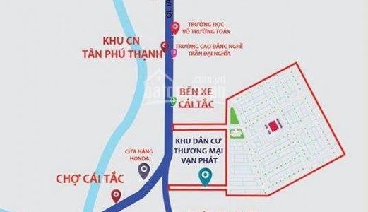 Bán Đất Nền Kdc Vạn Phát Trung Tâm Chợ Cái Tắc Liền Kề Tp Cần Thơ Chỉ 3Tr/m2