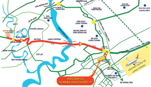 Khu Đô Thị Alibaba Long Phước 13 Huyện Long Thành