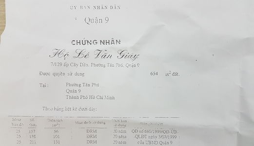 Nhà Cấp 4 Vi Bằng Công Chứng, Dt: 5X9M Giá 650Tr Tân Phú, Q9