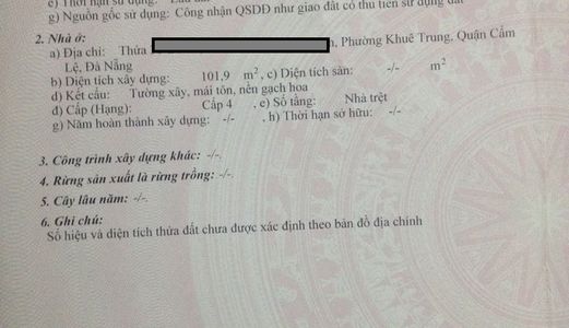 Bán Gấp Lô Đất 2 Mặt Tiền Phan Anh – Huy Cận, Q. Cẩm Lệ, Đà Nẵng– Lh: 0911044228