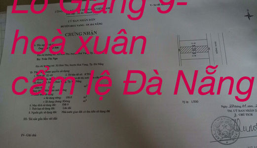 Bán Đất Cẩm Lệ Đường 5,5 Hướng Đông Vị Trí An Ninh Dân Trí Cao