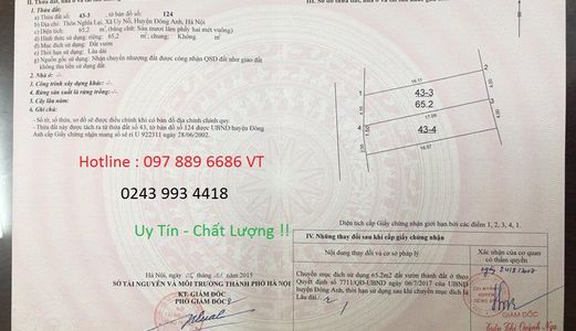 65M2 Đất Đẹp Tại Nghĩa Lại - Uy Nỗ - Đông Anh Hà Nội