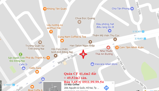 Nhà Mặt Tiền Đối Diện Chợ Tân Phong, Biên Hòa 0911999954