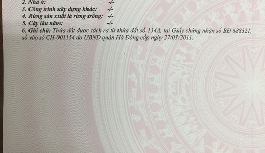 Bán Mảnh Đất 34m2, Tổ 12 Phường Yên Nghĩa, Quận Hà Đông, Hà Nội- Giá 745 Triệu