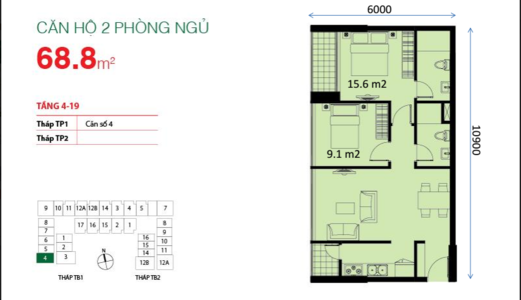 Chuyển Nhượng Căn Hộ 2Pn Chung Cư The Botanica Tân Bình