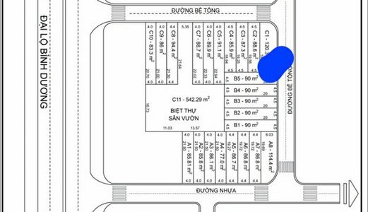 Thủ Dầu Một, Bd.mình Còn Có 1 Căn Thôi, Nhà 1 Trêt, 1 Lầu. ( Đánh Dấu Trong Hình ) ( Gần Đài Phát T