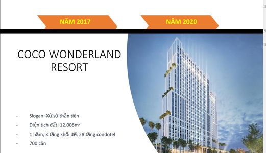 Chỉ Với 720 Triệu, Coco Wonderland Resort-Sinh Lợi Trọn Đời-Thảnh Thơi Du Lịch.
