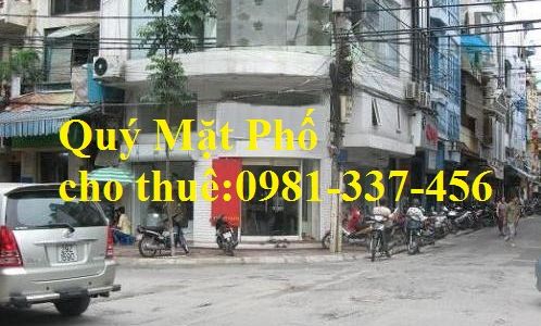Cho Thuê Nhà Mặt Phố Nghĩa Tân 65M2 Mt:8 M 2 Tầng 0981-337-456