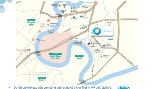 Căn Hộ Ven Sông One Verandah - Mapletree Sát Đảo Kim Cương Quận 2.