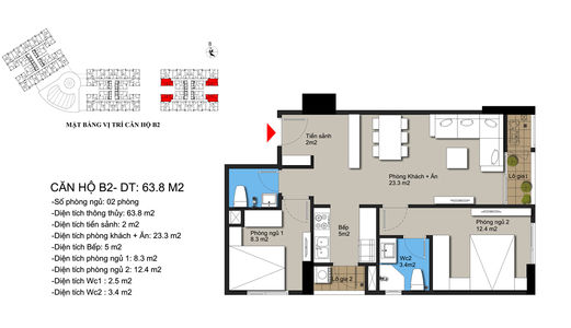 Chỉ 1 Tỷ/căn Hộ 2 Phòng Ngủ Chung Cư Ngay Mỹ Đình