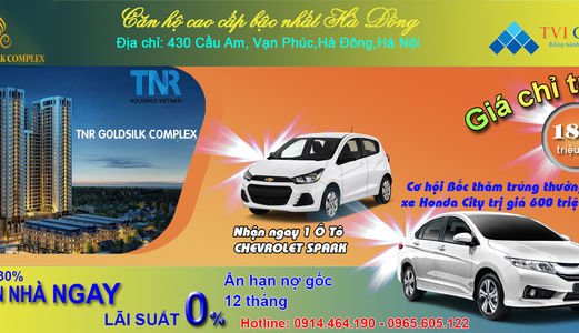 Goldsilk Complex Ck 11% Tặng Vàng Nhận Nhà Ở Ngay Và Sổ Đỏ Trao Tay. Lh: 094.789.4.889