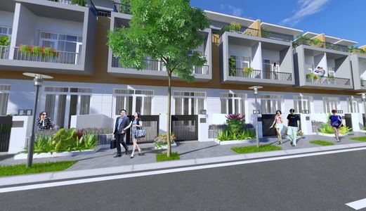  Nhà Phố 1 Trệt 2 Lầu, Shr, Mt 18M Đối Diện Coopmark Bến Lức Lh 0901.329.228