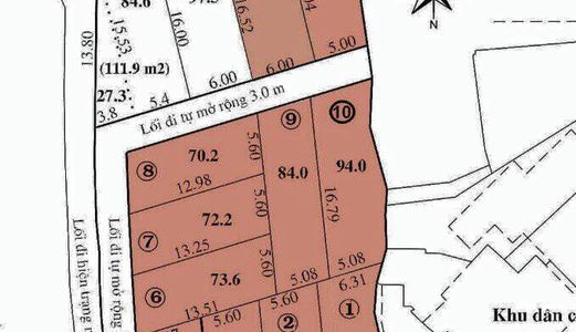 Lô Đất Nền Vĩnh Trung Đã Có Sổ Riêng Giá Rẻ ! -Vị Trí : Võ Dõng - Vĩnh Trung Cách 23/10 700M