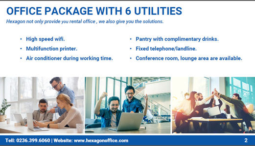 Văn Phòng Trọn Gói Dịch Vụ Chất Lượng Cao Tại Đà Nẵng. Lh Hexagon: 0942326060