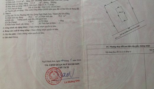 Bán Nhà Và Đất Ở Phường Mỹ An Quận Ngũ Hành Sơn Đà Nẵng