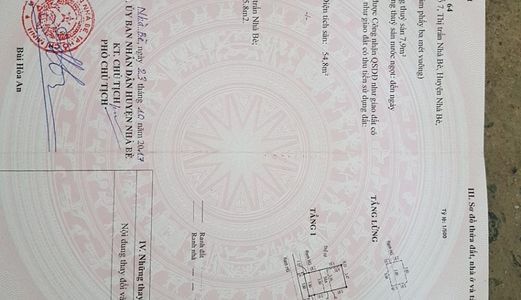 Cần Bán Gấp Đất Chính Chủ Hẻm 1982 Huỳnh Tấn Phát, Nhà Bè, Có Shr, Giá 1 Tỷ 600 Triệu.