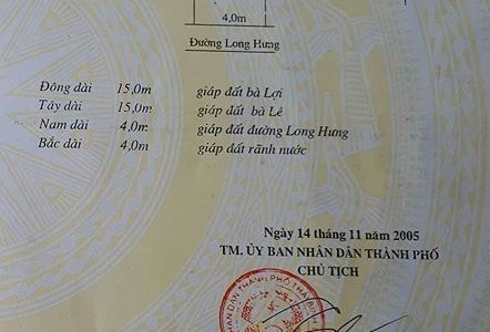 Bán Đất Chính Chủ, Mặt Đường Long Hưng, Phường Hoàng Diệu, Tp Thái Bình 62,4M2, Mặt Tiền 4M.
