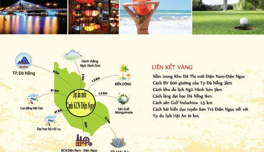 Dự Án Mới-Sát Kcn Điện Nam Điện Ngọc.sắp Mở Bán-Giá Gốc Từ Cđt. Chỉ Với 250 Tr/nền. Lh 0931121920