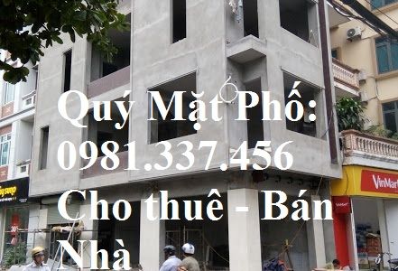 Cho Thuê Nhà Mặt Phố Vũ Phạm Hàm 100m2 Mt: 6m 5 Tầng 49 Tr/th  Quý Mặt Phố 0981-337-456