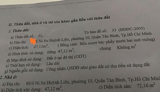 Nhà Ni Sư Huỳnh Liên 3.58 X 13.3 Hẻm 2M Cách Mặt Đường 15M, 1 Sec