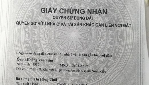 Bán Nền Dt 4,5m X 21m  Đường Số 8 Kdc Hồng Phát - Ninh Kiều - 1,2 Tỷ 