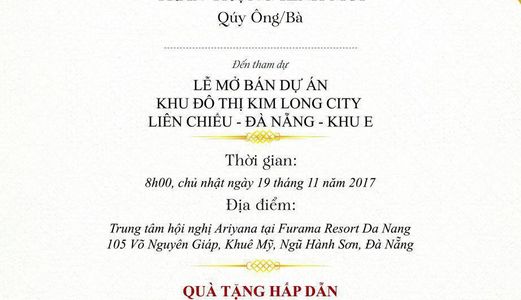 L/h Nhận Vé Mời Tham Gia Mở Bán Kim Long Nam Tại Ariyana - Furama Resort - 090.640.6336