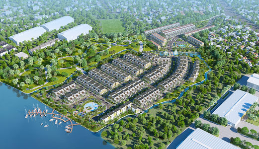 Đất Nền Biệt Thự Ven Sông Chỉ 896 Triệu/căn. Liền Kề Chợ Coop Mart Bến Lức