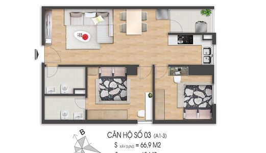 Bán Căn Hộ Chung Cư Hha – Kđt Tân Tây Đô – Giá Từ 890Tr/căn.