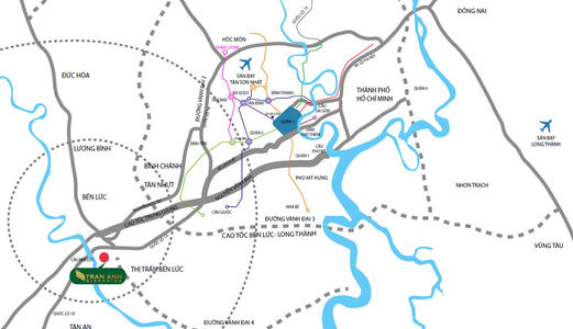 Đất Nền Biệt Thự 8X20M Ngay Tt Hành Chánh Mặt Tiền Ql1A