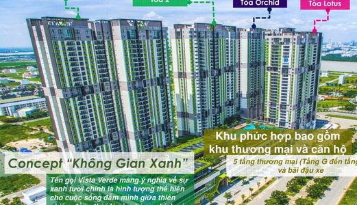 Căn Hộ Xanh Vista Verde Ngay Ubnd Quận 2, 2Pn 92M2