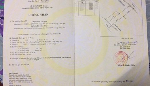 Bán Lô Đất 228M Mặt Tiền Trước Sau Kp5, P. Trảng Dài, Sổ Riêng, Thổ Cư 100%