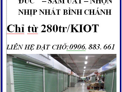 Bán Kiot - Sạp Chợ Bình Chánh