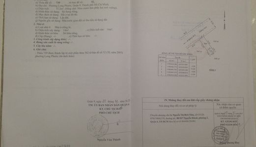 Chính Chủ Cần Bán Lô Đất 55M2 Gần Chợ Long Phước Quận 9, Lh: 0905025968