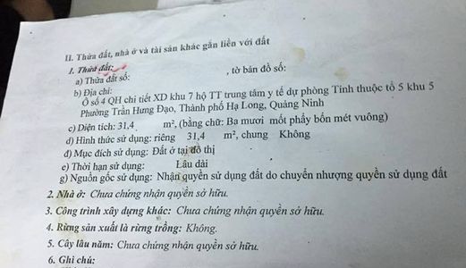 Bán Nhà 3 Tầng Ở Trên Đồi Công Đoàn,Bệnh Viện Tỉnh.Dt:31.4M2,Mt:3.3M.H:Tây Nam  !!!