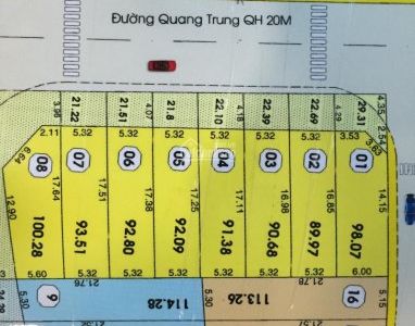 Đất Mặt Tiền Đường Quang Trung Q9 ( Gần Ngã Tư Thủ Đức)