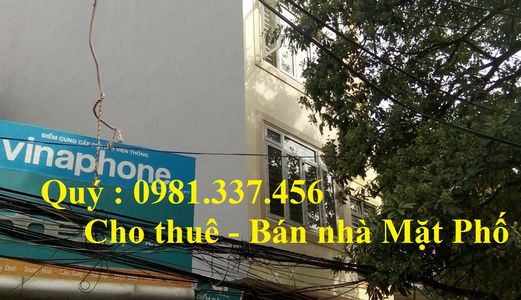 Cho Thuê Mặt Phố Hoàng Văn Thái 83M2 Mt 6M 7Tầng 55 Triệu/Tháng Quý Mặt Phố 0981337456