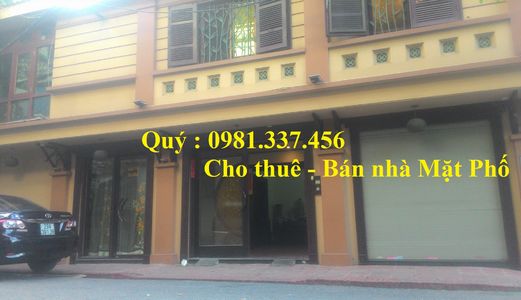 Cho Thuê Mặt Phố Nguyễn Khánh Toàn 60m2 Mt 4 .5m 5 Tầng 29 Triệu Quý Mặt Phố 0981337456