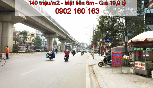 Bán Nhà Mặt Đường Quang Trung, Hà Đông. Mt 6M. 140Tr/m2. 0902160163