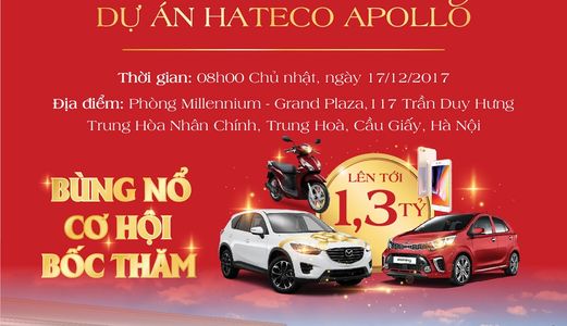 Cơ Hội Sở Hữu Xe Sang Khi Mua Nhà Tại Dự Án Hateco Apollo Trước 17/12