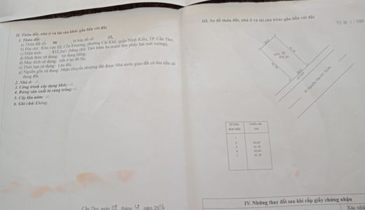 ​Bán Nền Mặt Tiền Nguyễn Văn Cừ Cồn Khương Dt 20M X 41M Giá 12 Tỷ.