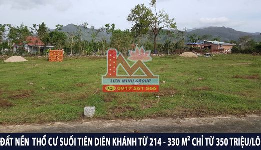 Đất Nền Thổ Cư Đẹp Ở Suối Tiên,diên Khánh,nha Trang Chỉ Từ 350 Tr/lô
