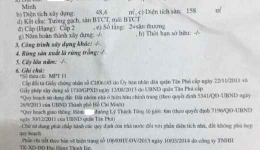 Chuyển Công Tác Bán Gấp Nhà Hxh Lý Thánh Tông, Dt 4x15,  2 Lầu +Sân Thượng