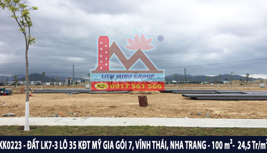 Bán Đất Khu Đô Thị Mỹ Gia Gói 7 (An Khánh), Vĩnh Thái, Nha Trang Giá Tốt Nhất Chỉ 24,5 Triệu/ M2