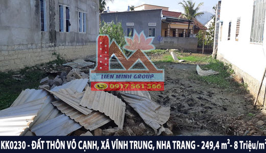 Bán Đất Giá Rẻ Đường Ô Tô Thôn Võ Canh, Xã Vĩnh Trung, Nha Trang Chỉ 8 Triệu/M2