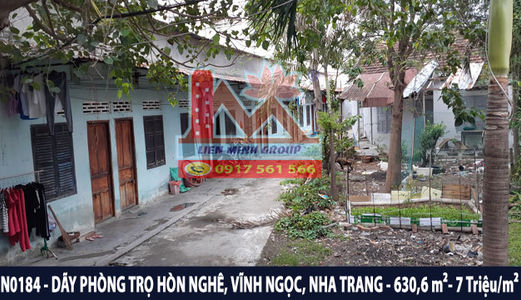 Bán Đất Đường Ô Tô Có Dãy Phòng Trọ Ở Hòn Nghê, Vĩnh Ngọc, Nha Trang Chỉ 7 Triệu/M2
