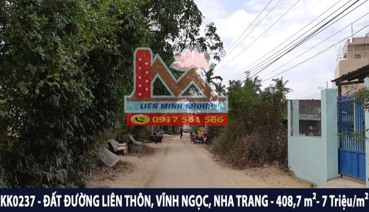 Bán Đất Đường 10M Gần Tắm Bùn I-Resort Đường Liên Thôn, Vĩnh Ngọc, Nha Trang Chỉ 7 Triệu/m2