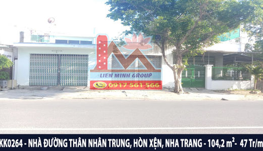 Bán Nhà Gần Biển Mặt Tiền Đường Thân Nhân Trung, Hòn Xện, Nha Trang Chỉ 47 Triệu/m